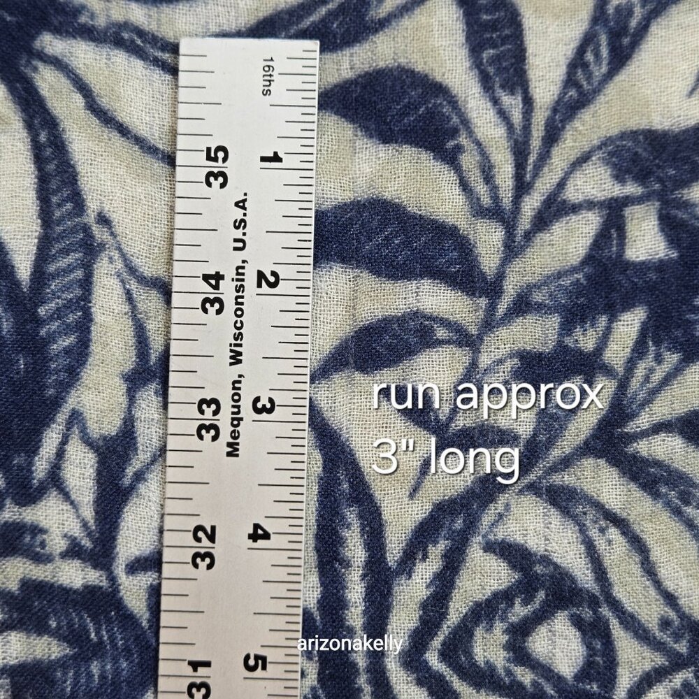 The Cashmere Project Floral Cashmere Scarf Blue Grey Ivory - Picture 3 of 9